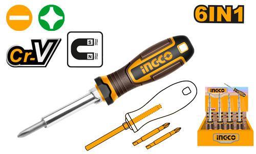Ingco AKISD0608 2 In 1 Screwdriver Set