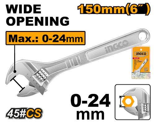 Ingco HADW131062 Adjustable Wrench