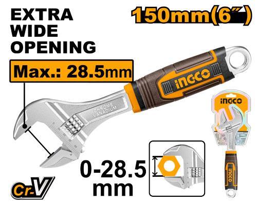 Ingco HADW131068 Adjustable Wrench
