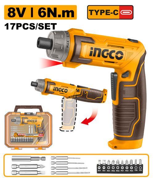 Ingco CSDLI08025 Cordless Screwdriver