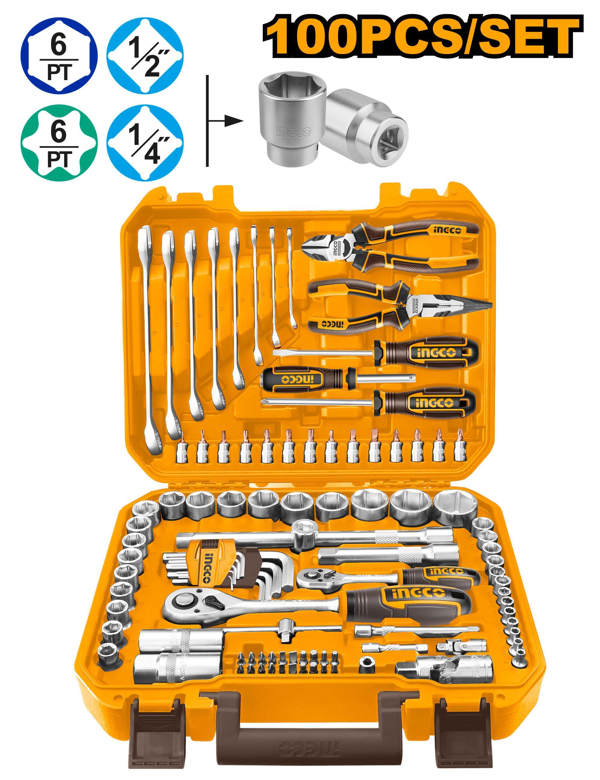 Ingco HKTHP21001 100 Pcs Tools Set