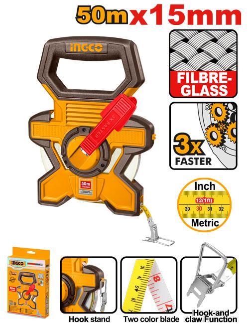Ingco HFMT1850 Fibreglass Measuring Tape