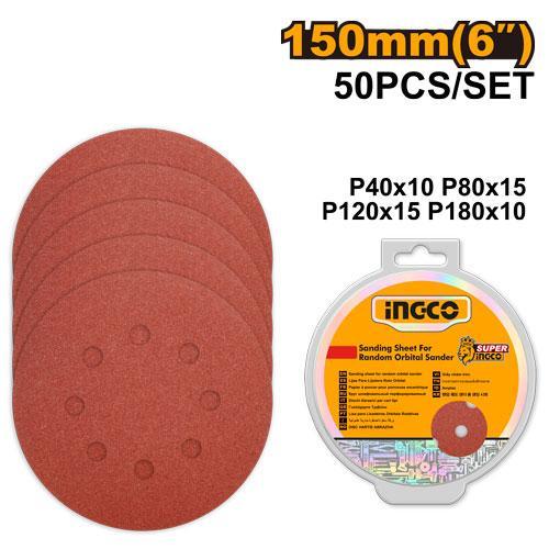 Ingco AKRS1500511 Sanding Sheet For Random Orbital Sander