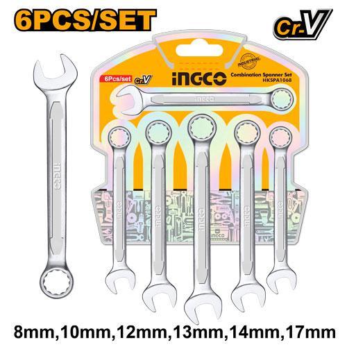 Ingco HKSPA1068 8pcs Combination Spanner Set