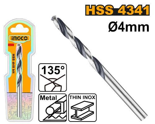 Ingco DBT1200404 4341 Hss Drill Bit