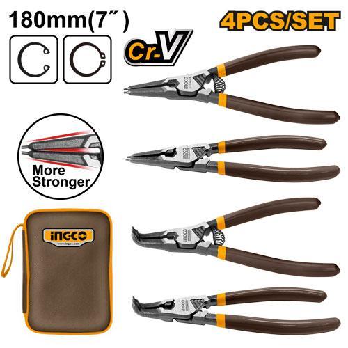 Ingco HCCPS26180 4 Pcs Circlip Pliers Set
