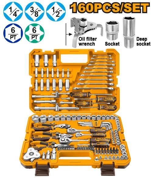 Ingco HKTHP51608 160 Pcs Combination Tools Set