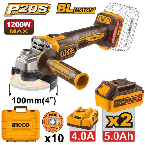 Ingco CAGLI2210032 Cordless Angle Grinder