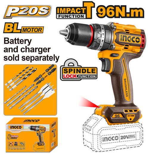 Ingco CIDLI209681 Brushless Cordless Impact Drill