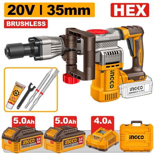 Ingco CDBLI203582 Cordless Demolition Breaker