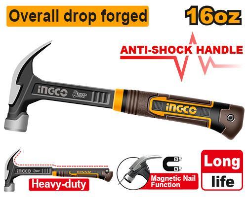 Ingco HCH81016L Claw Hammer
