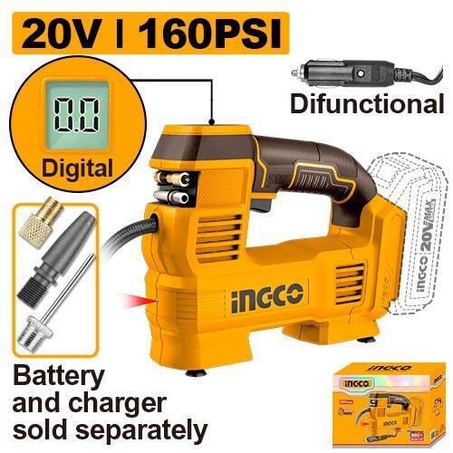 Ingco CACLI2012 Cordless Auto Air Compressor