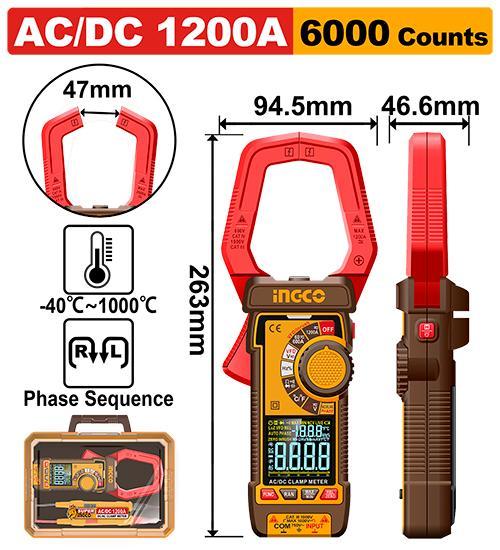 Ingco DCM610002 Dc/ac Clamp Meter