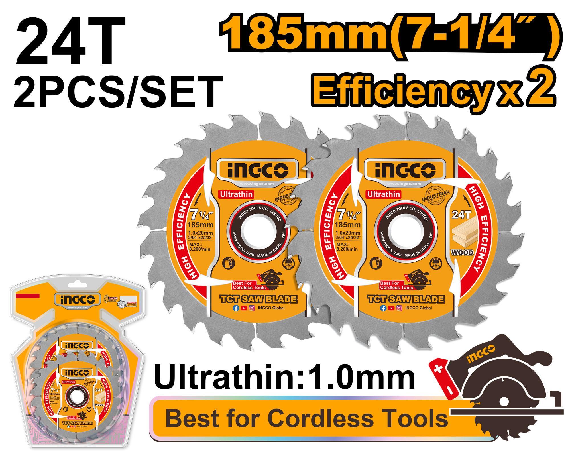 Ingco TSB1853 Ultra-thin Tct Saw Blade Set