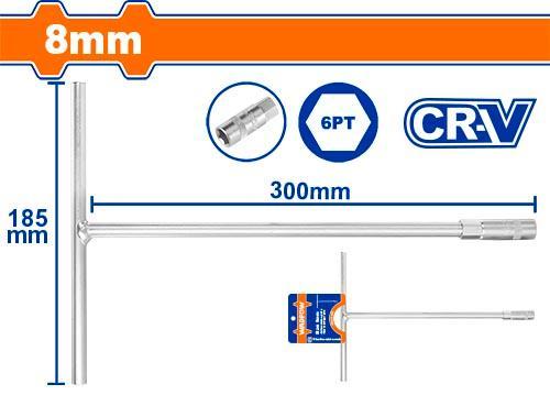 Wadfow WTH1108 T-handle Socket Wrench