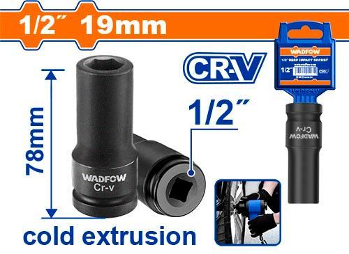 Wadfow WMS3219 1/2" Deep Impact Socket