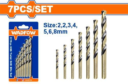 Wadfow WTD3K01 7 Pcs Hss Twist Drill Bits Set